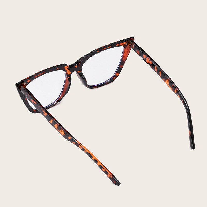 Dames cat eye bril groot montuur anti-blauwe bril anti-straling bril helder groot straatfotografie