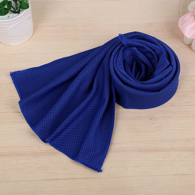 Toalla deportiva portátil de microfibra de secado rápido, toalla de deporte al aire libre para Fitness, Fitness, rápido, Toalla helada, Yoga: dark blue
