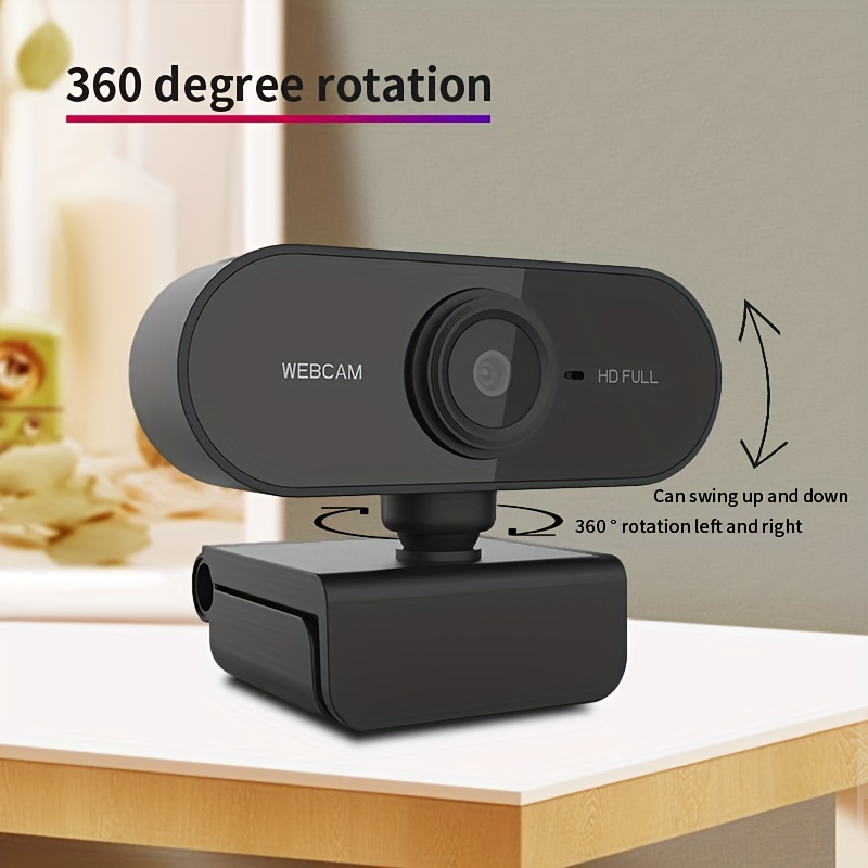 Telecamera di rete per computer Full HD 1080P con microfono Spina USB PC Mac Laptop Desktop Videochiamata in diretta Mini telecamera da lavoro