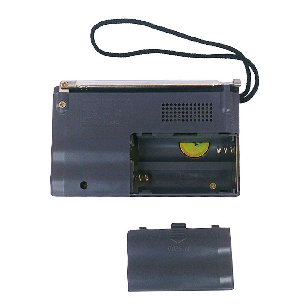 INDIN Radio BC-R22 AM/FM Dual Band Mini Radio Receiver Portable Player Built-in Speaker with a Standard 3.5MM Headphones Jack