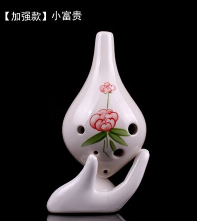 6 agujeros Ocarina Alto C/AC instrumentos musicales flauta de cerámica china: Borgoña