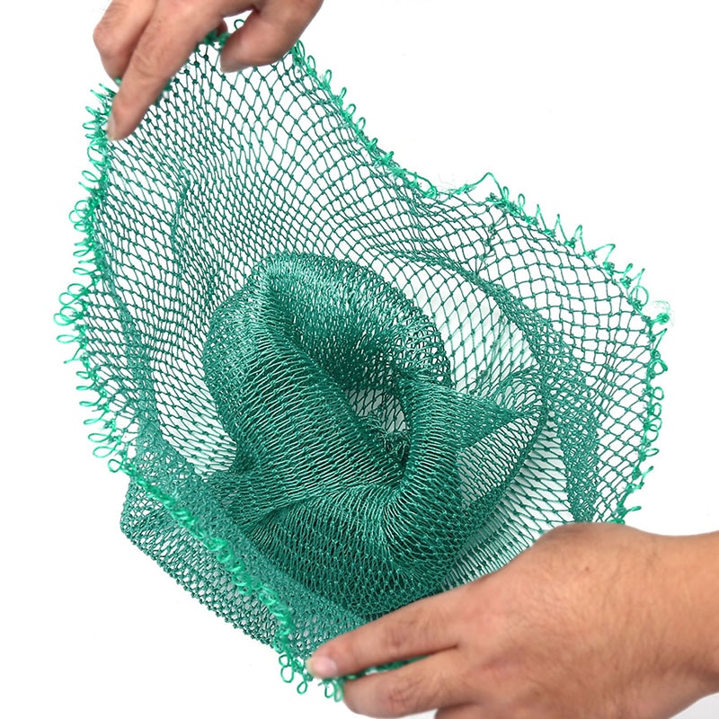 Filet de pêche en maille, sac de poisson vert, Cage, matériel de pêche, accessoire de matériel d&#39;atterrissage, 20/40/50/60cm