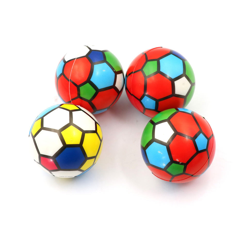 Träningsbollar mjuk skumboll handled träning stressavlastning klämma fotboll leksak stressavlastning skum bal kid 6.3cm diameter: 757