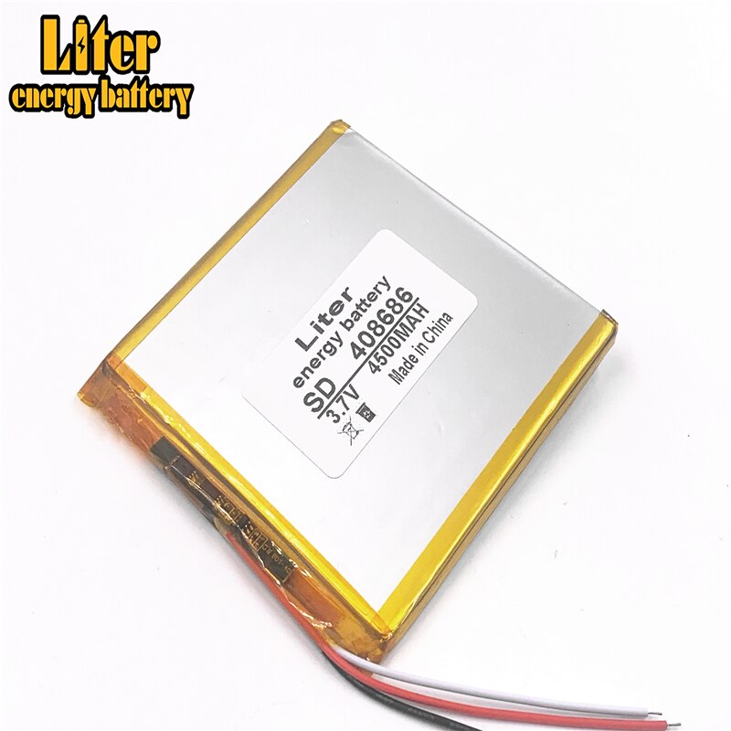 3 draht 3,7 V 4500 mAH 408686 408586 408585 Polymer lithium-ion/Li-Ion batterie für tablet pc Liter energie batterie