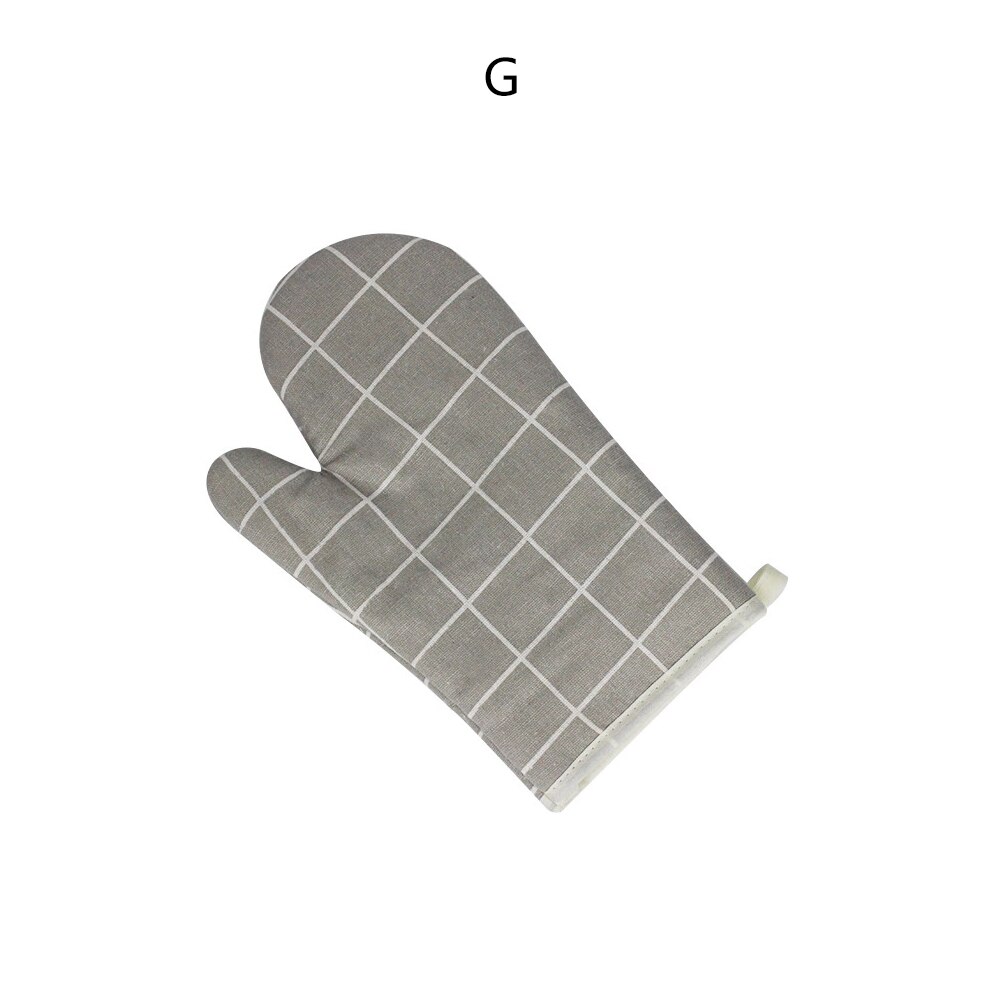 Guante de algodón para el horno guantes antideslizantes aislantes antideslizantes para cocina guante de horno microondas: G