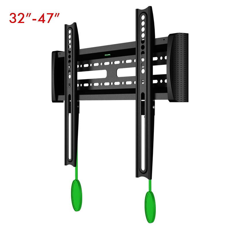 Rack de tv fixo universal, com painel plano, 32 polegadas a 47 polegadas, montagem na parede, com dispositivo de bloqueio e desbloqueio