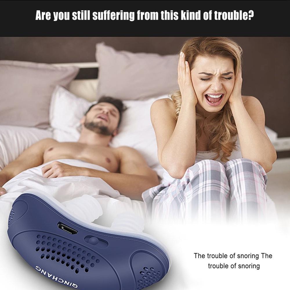 Micro Electric Anti Snoring Electronic Device Sleep Apnea Stop Snore Aid Stopper Usb Electric Anti Snoring Devices