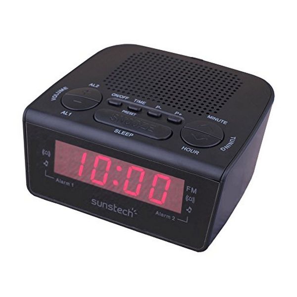 Uhr Radio Sunstech FRD18BK Schwarz