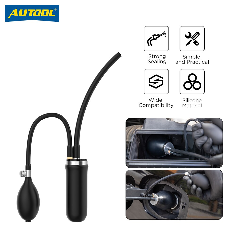 Autool máquina de fumaça entrada rápida adaptador bexiga admissão detector vazamento da bexiga ferramenta diagnóstico para sdt206 airbag acessório