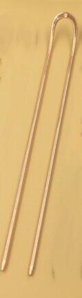 Basehome 5 stk 6 farver 130 x 2mm hårnåle hårkam guld/forsølvet hårtøj gør-det-selv tilbehør fund: Rose guld