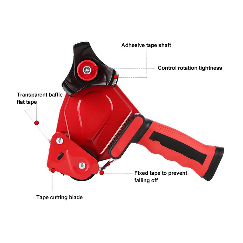 Packing Tape Tool Dispenser Packaging Cutter Machine Box Sealing Tape Dispenser Tape Seat Adhesiva Packing Dispensers Tapes