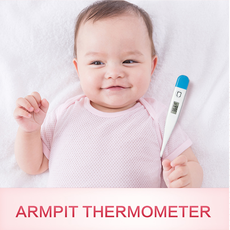 Thermometer for Fever, Digital Basal Body Thermometer Oral, Armpit or Rectal Temperature Electronic LCD Display
