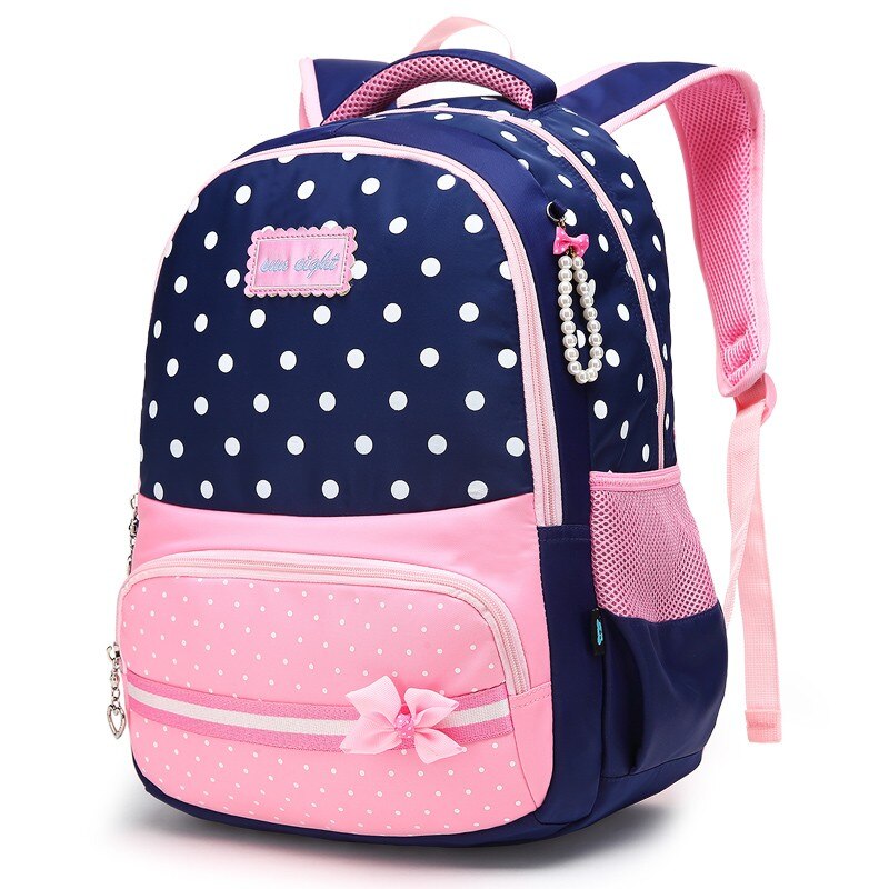 Children School Bags Beautiful Girls School Backpack Bow Decorations Waterproof Nylon School Bag Mochila escolar