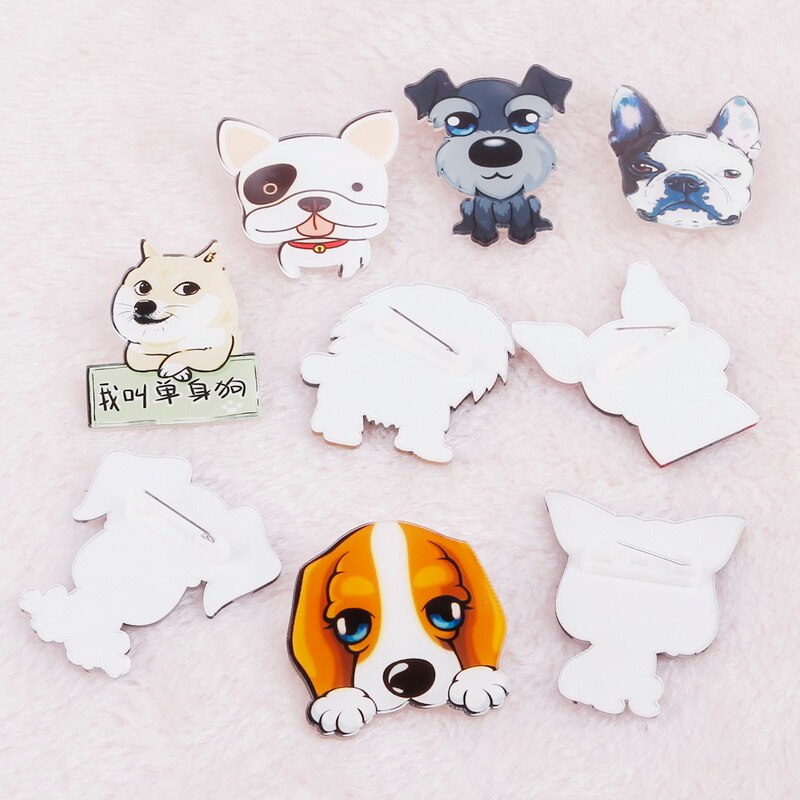 1 stk/partij Leuke Cartoon Acryl Badge Japanse Stijl Broche Voor Meisje Match Kleding Jurk Decoratie Benodigdheden