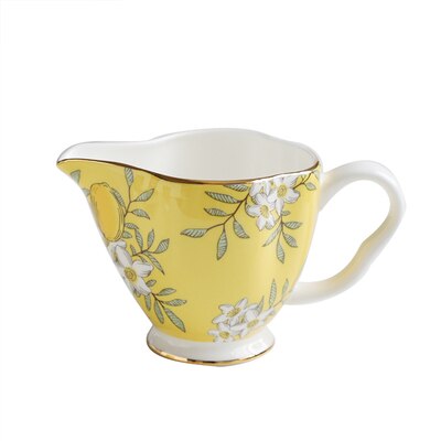 Bone China Tableware Dishes Set Home European Luxury Flower Ceramic Rice Bowl Plate American Ins Tableware Home Set: Milk cup