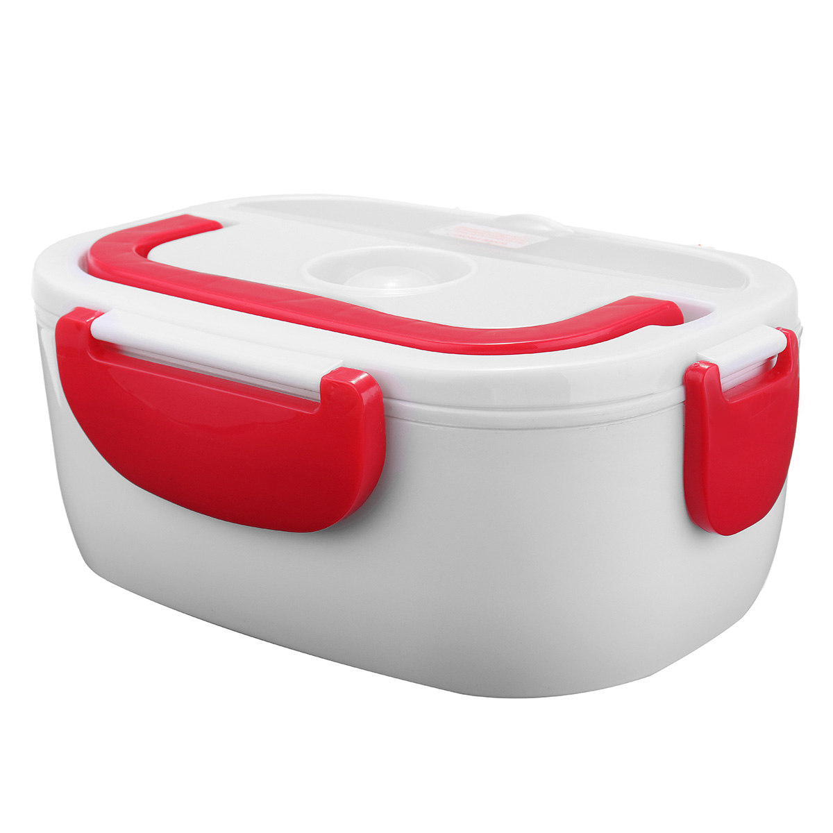 Fiambrera eléctrica portátil para coche de 12V/110V/220V, fiambrera de calefacción multifuncional, contenedor de alimentos de grado alimenticio, juegos de vajilla más cálidos: Rojo / 12V