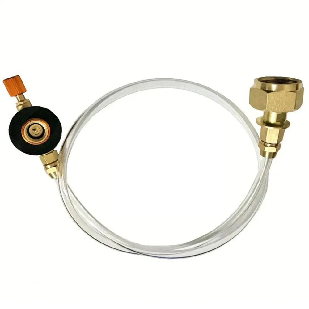 Outdoor Camping Adapter Propaan Cilinder Vullen Adapter Gas Tank Oven Connector Accessoires Gasfornuis Gas Bijvullen: WHITE