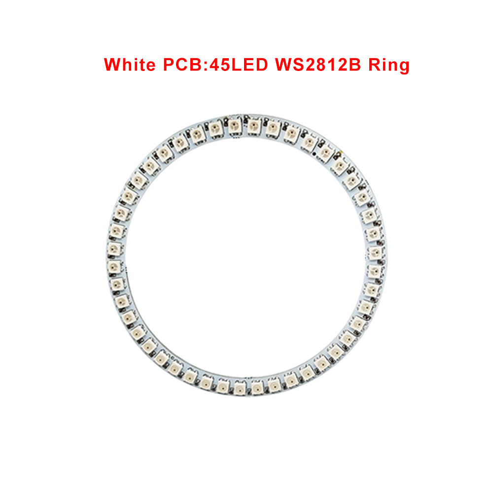 Dc 5V Led Ring Ronde Module 8/16/24/35/45 Pixel Individueel Adresseerbare Ws2812 Rgbic Cirkel Strip Licht Diy Smd5050 Full Color: Emitting Color7
