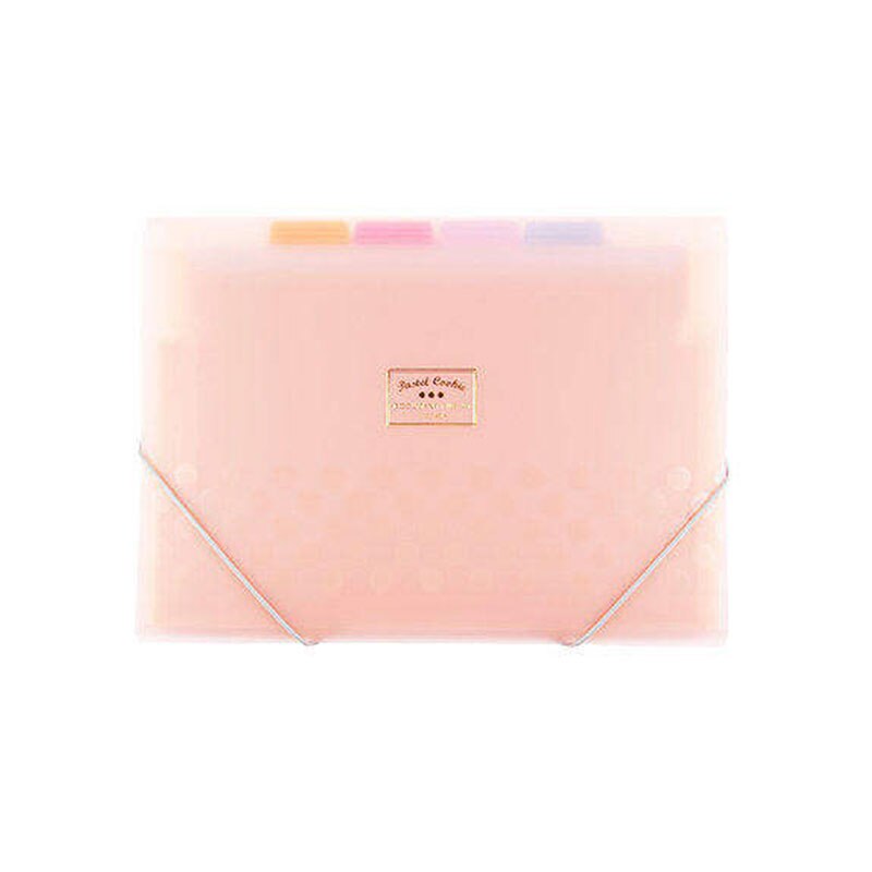 File folder A4 Expanding Wallet Document organizer File folder A4 Frosted PP 4 colors available FIle Folder fog-like feeling: Pink