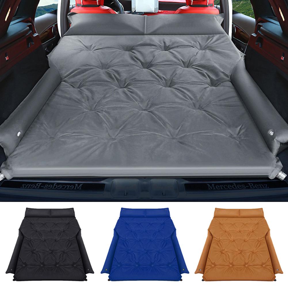Camping Accessories For Car Inflatable Car Air Mattress Portable Back Seat Blow-up Sleeping Pad For Travel Camping Vacation