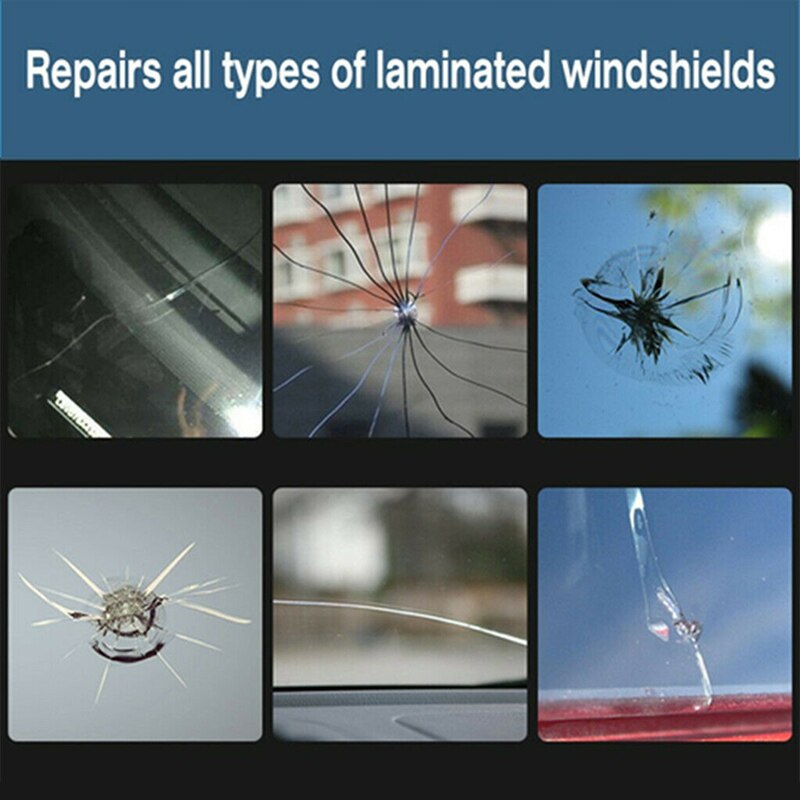 Windscreen Windshield Repair Kit Tool Glass Corrector Crack Repairing for Car JS22