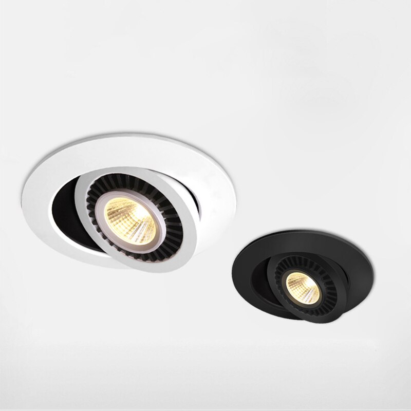 QLTEG Dimbare LED Downlight 5 w 7 w 10 w Verzonken Plafondlamp 360 Graden Rotatie spot verlichting AC 110 v 220 V Indoor LED Lamp 4000 K
