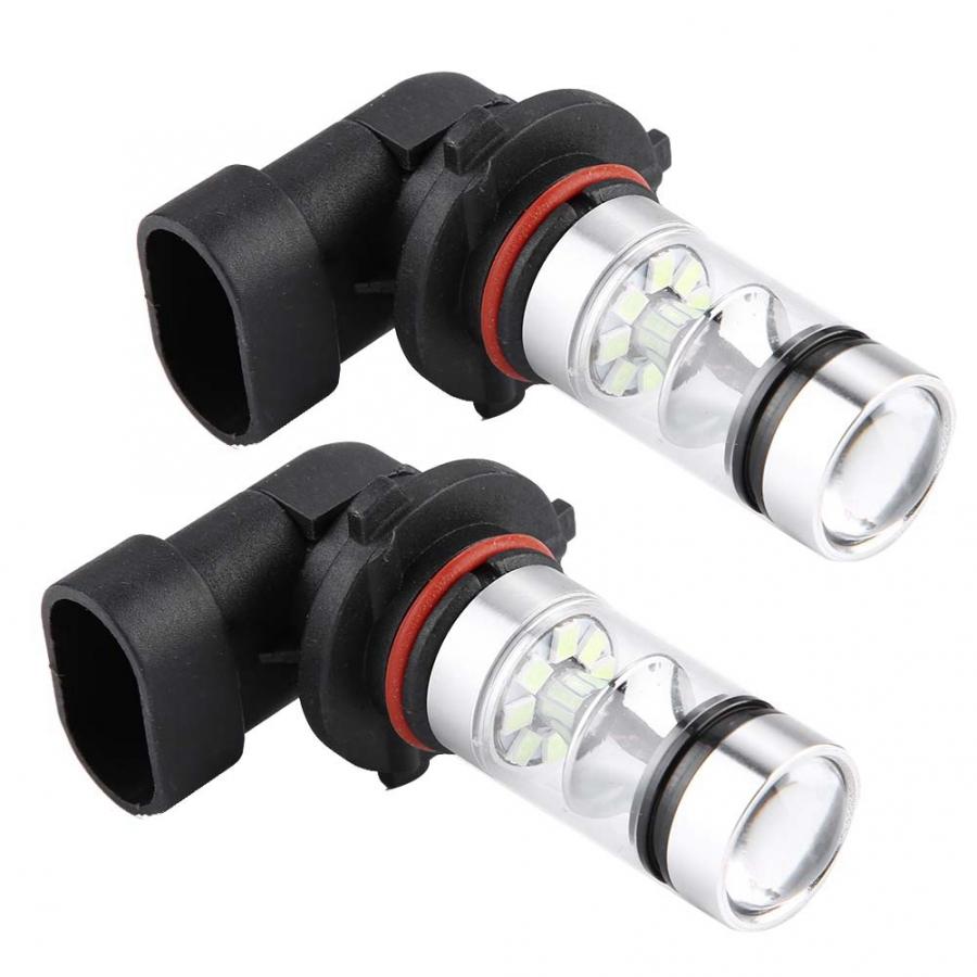 2x 9006 HB4 100W 8000K Ice Blue LED Foglight Bulbs Kit LED Fog Lamp Car Driving Light DC 12V-28V 360 degrees