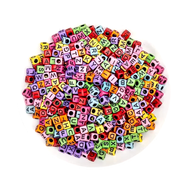100 Teile/paket 4*7mm 26 A-Z Buchstaben Perlen Für Schmuck Machen DIY Handgemachte Accessoires Halsketten Armbinde Zubehör DIY: Anderes
