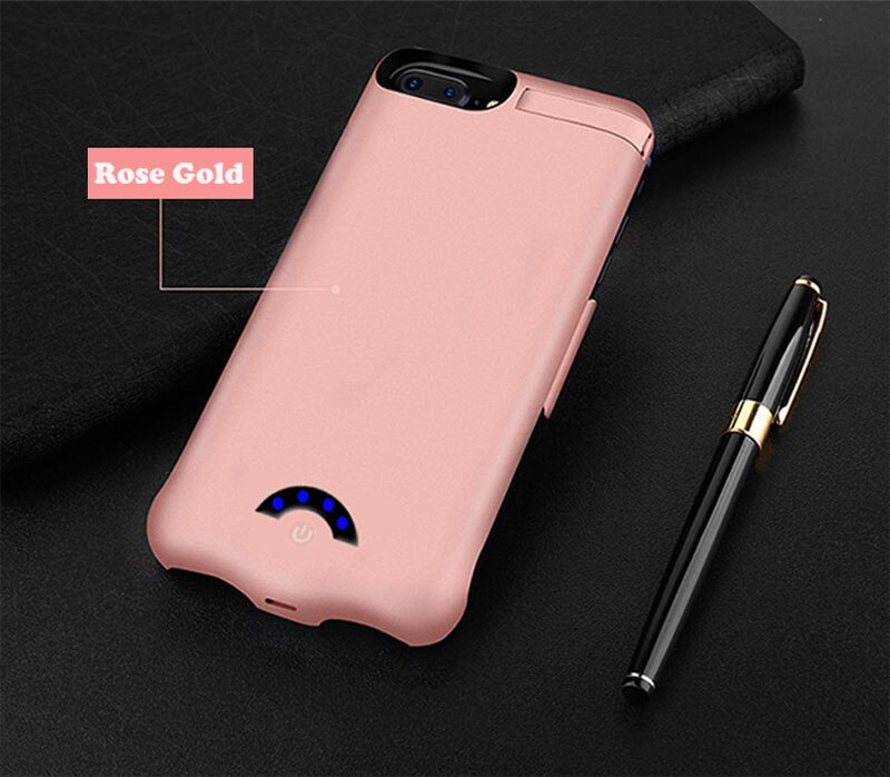 Funda de cargador de batería ultrafina de 10000mAh para iPhone 8 7 6 s 6 s plus, funda de cargador de respaldo para iphone 6 6 s 7 8