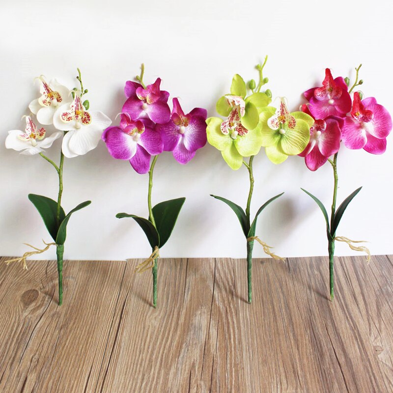 29cm de haut soie fleur artificielle papillon orchidée fleur d'orchidée pour nouvelle maison maison mariage Festival décor Simulation fleur