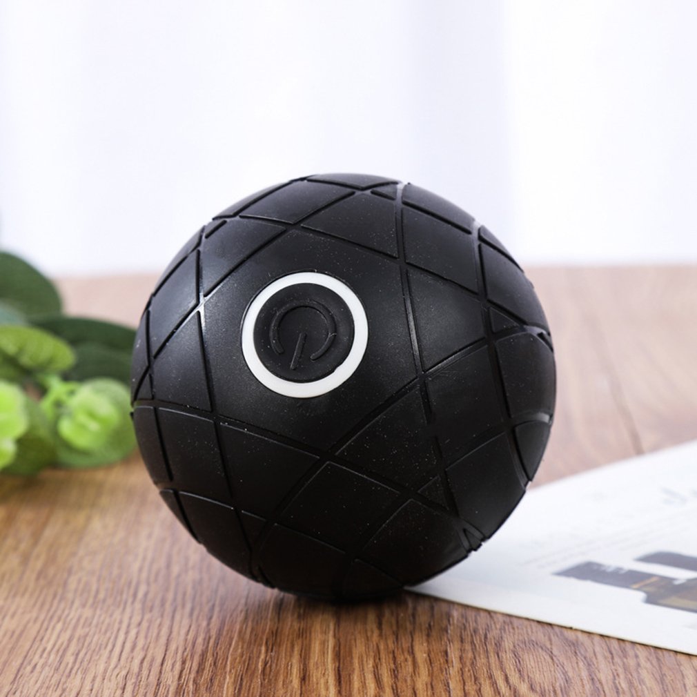 Usb-elektrischer massageball mit vibrationsfunktion, muskelmassagegerät für fitnessübungen, yoga, faszien, pilates und sensorische übungen