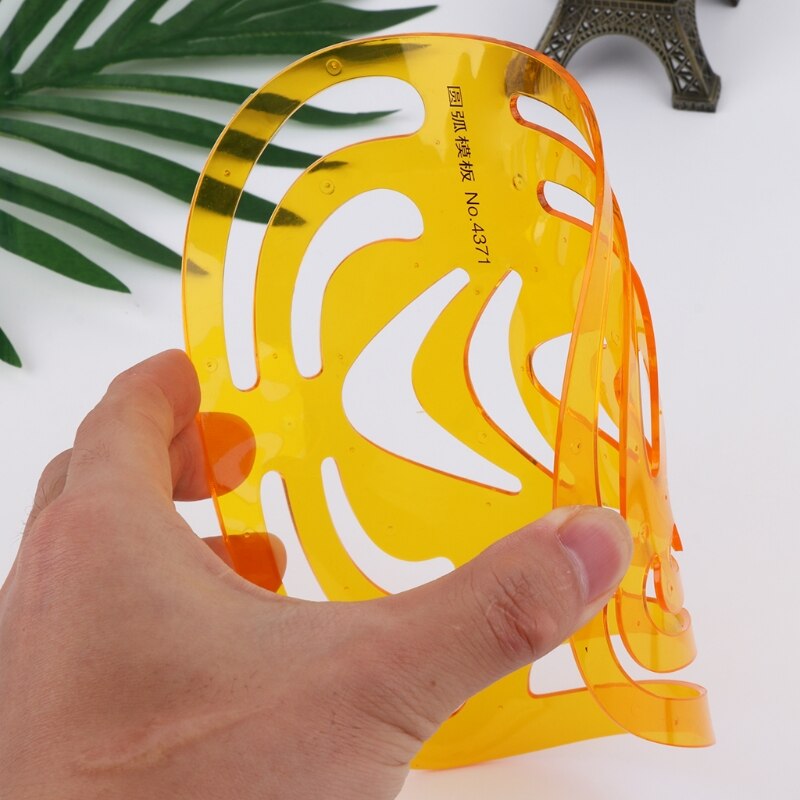 K Resin Irregular Arc Drawing Template Ruler Engin... – Grandado