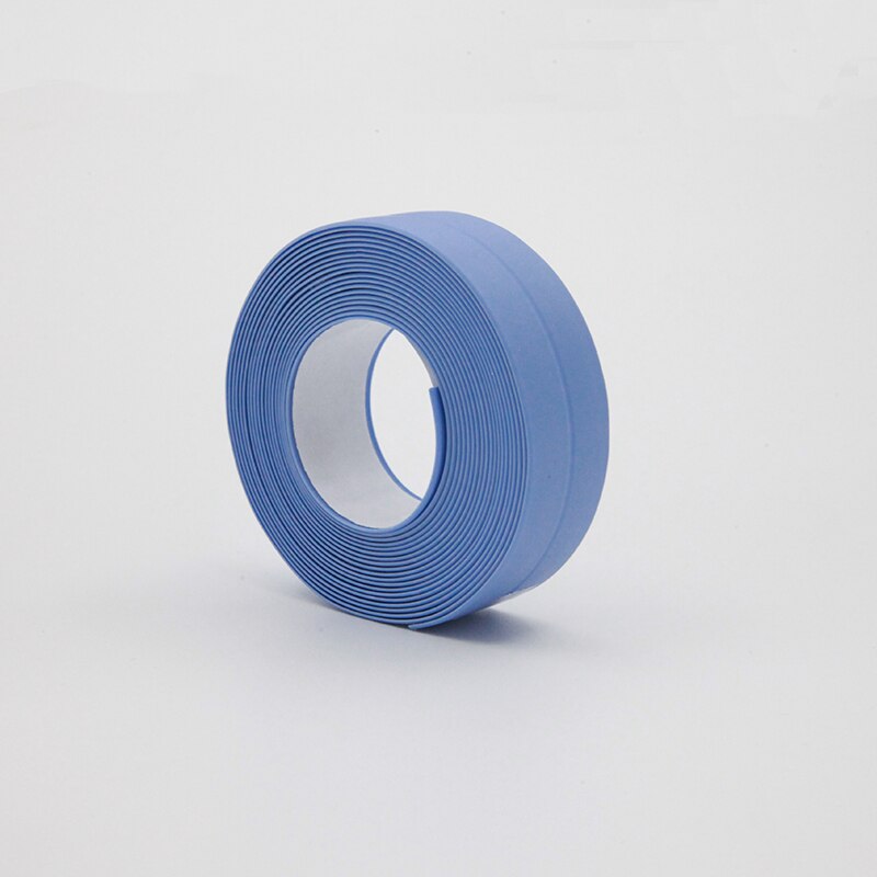 Cinta de sellado para ventanas y baño, adhesivo de Pvc impermeable para pared, costura autoadhesiva, sellador de esquina de inodoro, 3,2 m x 22mm: 2.2blue