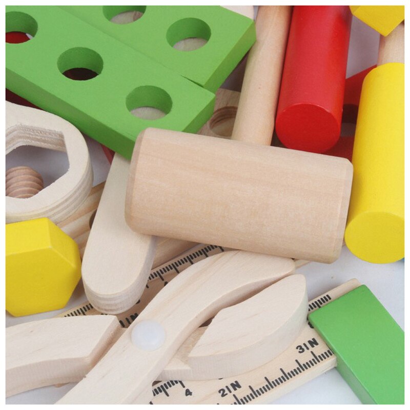 1Stck freundlicher Werkzeugkasten spielhaus spielzeug einstellen junge und mädchen reparatur murmeln demontage Innen interaktiven liefert Baby Intelligenz dev