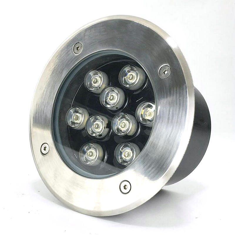 9*1w led underjordiske lyslamper udendørs nedgravet forsænket gulvlampe vandtæt  ip68 landskab trappebelysning  ac85v-265v