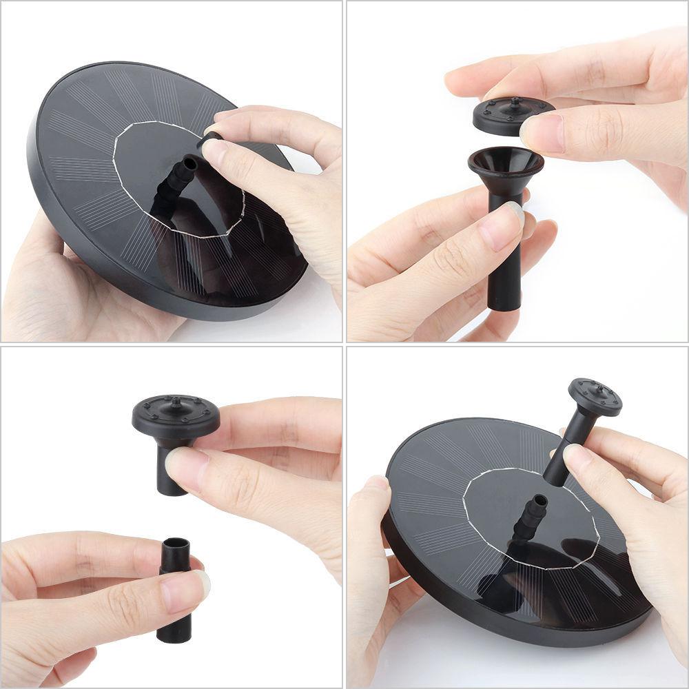 Solar Water Fountain Pool Pond Waterfall Fountain Garden Decoration Outdoor Bird Bath Solar Powered Fountain Floating Water