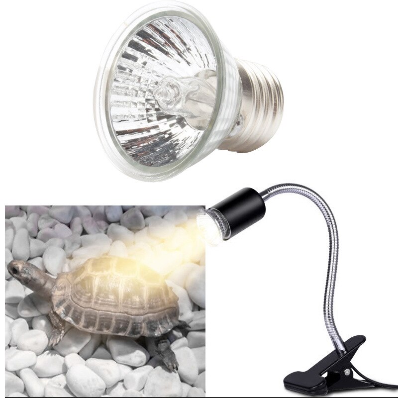 25/50/75W Reptile Lamp Pet Heat Lamp Bulb Turtle Basking UV Light Bulb Sunbathing Lamp Sun Lamp Temperature Controller
