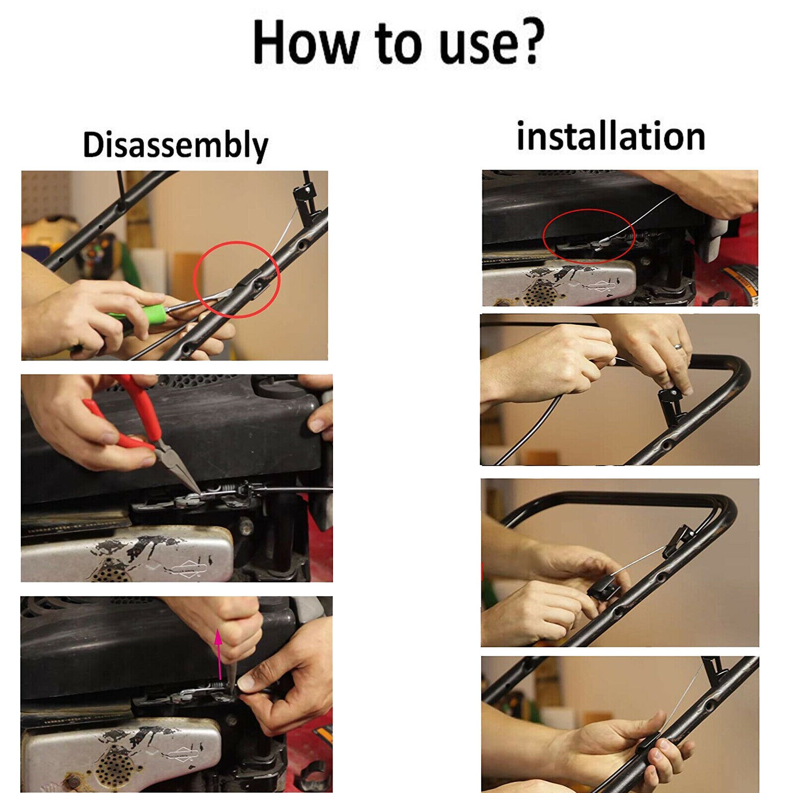 Garden Craftsman Lawn Mower Replacement Engine Zone Control Cable 183567 182755