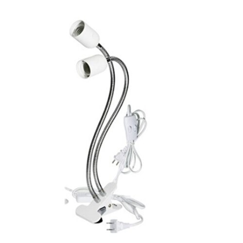 Bestseller 360 graders fleksibel  e27 klip lampeholder plante lys dyre opvarmning lampe med 400mm slange bordlampe