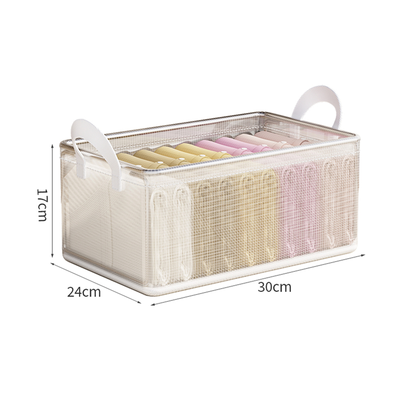 Transparent pvc-vikbar förvaringslåda för kläder med stålram, fukttät garderobskorg: Default Title