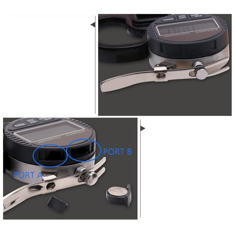 0.001mm Electronic Thickness Gauge 12.7 mm Digital Micrometer Thickness Meter Thickness Tester RS232 Data Output