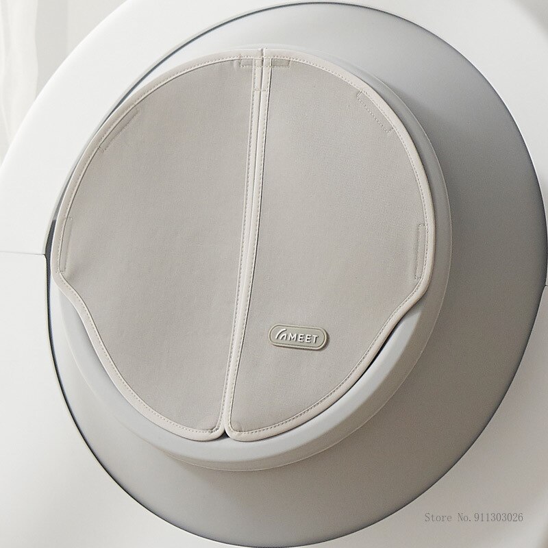 Fully Enclosed Smart Automatic Cat Litter Box Curtain Detachable Washable Dedicated Odor Barrier Cat Litter Box Accessories: grey