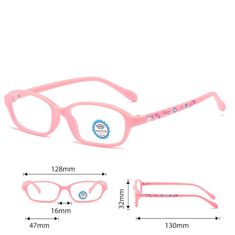 Montura óptica transparente para niños y niñas, gafas de Sol infantiles flexibles con prescripción, 8803