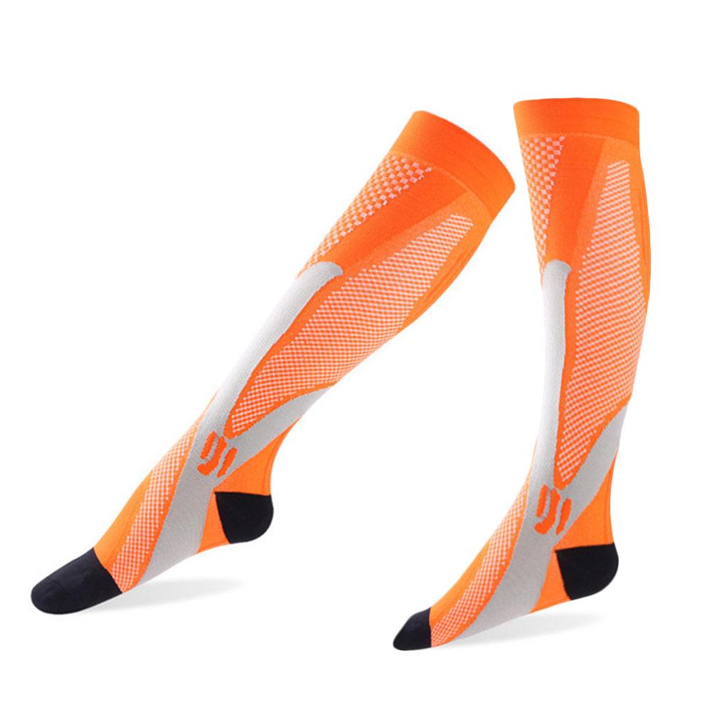1 Paar Unisex Sport Lange Sokken Comfortabele Nylon Elastische Sokken Flexibele Magic Compressie Sokken Duurzaam Fietsen Sokken