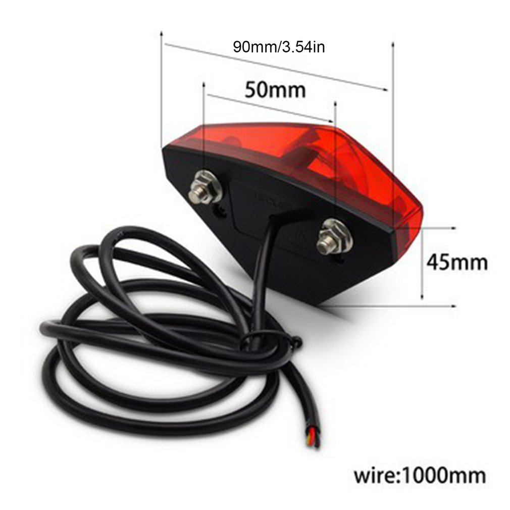 Onature Elektrische Fiets Achterlicht Voor E Bike Input DC6V 12V 18V 24V 36V 48V 52V Achterlicht Voor Bafang Led Ebike Achterlicht