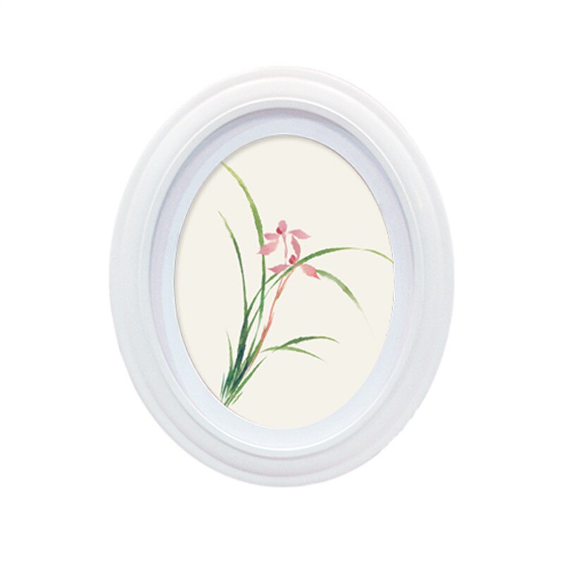 Estilo europeu Oval Photo Frames, Decoração Retro Criativo, Wedding Photo Studio, preto, branco, café, Art Picture Frames, 7 ", 10"