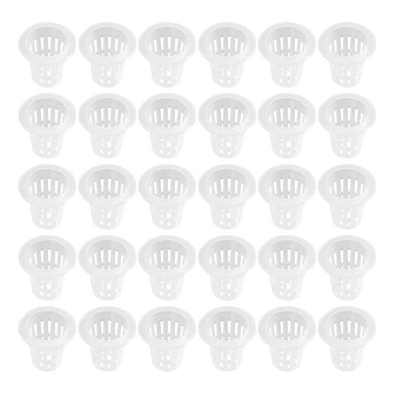 100Pcs Hydroponic orchid Slot Net Pot Slotted Mesh Net Cup Soilless Culture Vegetable Net Pots Baskets Cups orchid Pots