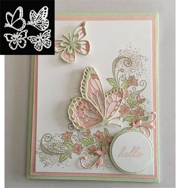 Craft dies metal cutting dies cut die Making Christmas Card Scrapbooking Cards Layered Butterfly 3D