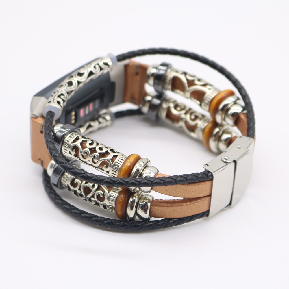 Retro Leder Armband armband für Fitbit Gebühr 3 Band Ersatz Uhr Band für Fitbit Gebühr 3 Smart Armband Zubehör