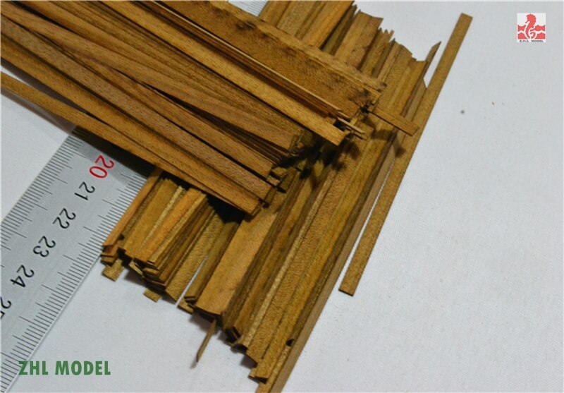 ZHL Teak wood strips,(short)100 pieces model ship